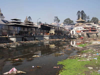 Kathmandu  |  Bagmati River and Pashupatinath Temple