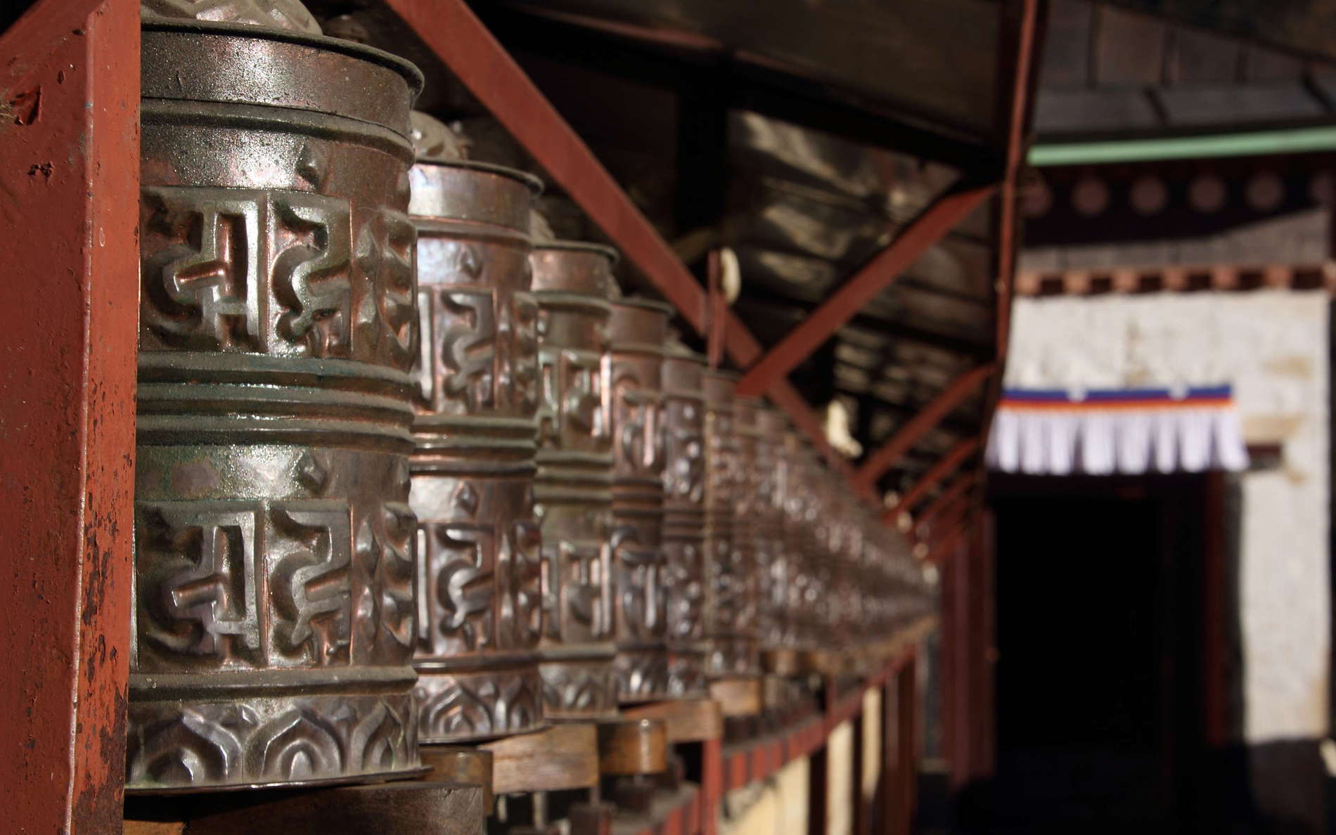 Tengboche Monastery  |  Prayer wheels