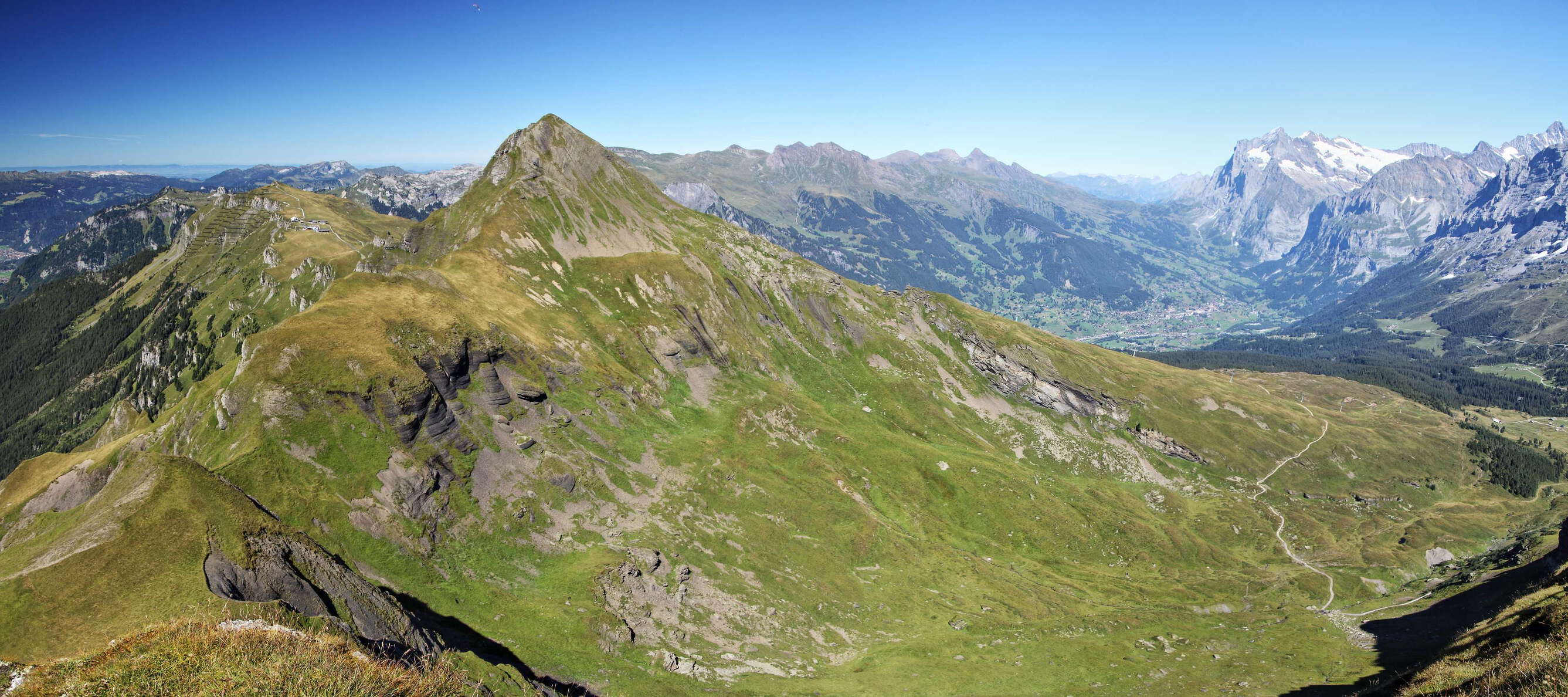 Grindelwald Valley with Tschuggen and Wetterhorn