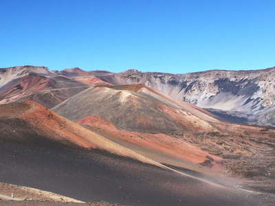 Haleakalā Crater with cinder cones