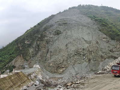 Yingxiu  |  Hongchun Gully with landslide