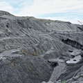 Baganuur  |  Brown coal mine with coal seam and landslide