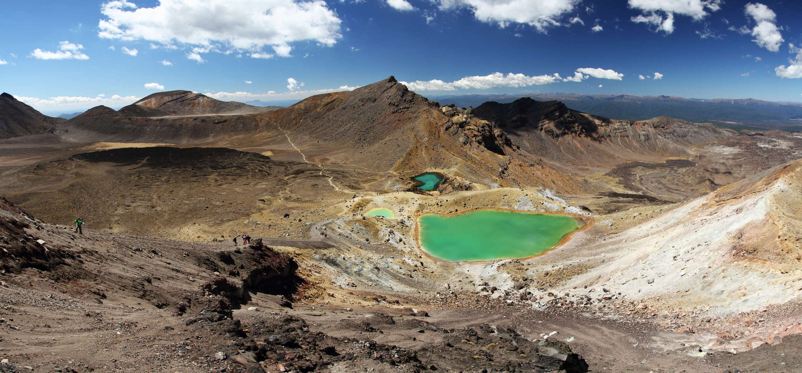 Tongariro NP  |  Emerald Lakes and Central Crater