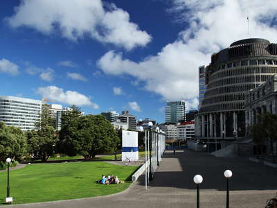 Wellington  |  Parliament Buildings with Beehive