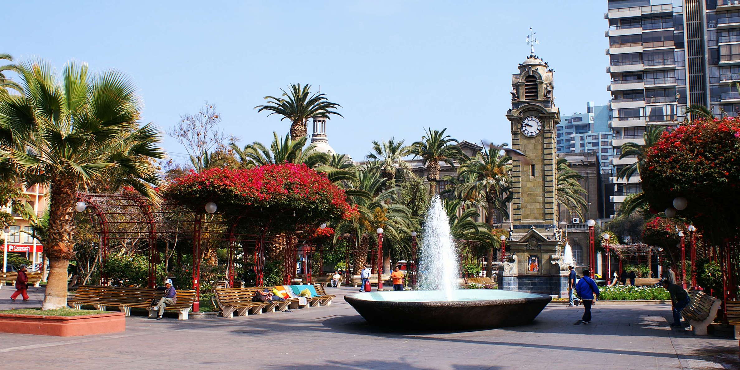 Antofagasta | Plaza Colón with clock tower