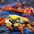 Isla Bartolomé  |  Red rock crabs