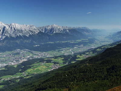Lower Inntal Valley with Karwendel Mountains