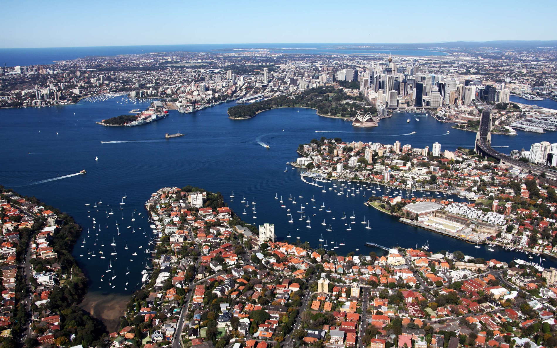 Sydney Harbour with CBD