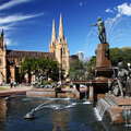 Sydney  |  Archibald Fountain and St. Mary's Cathedral
