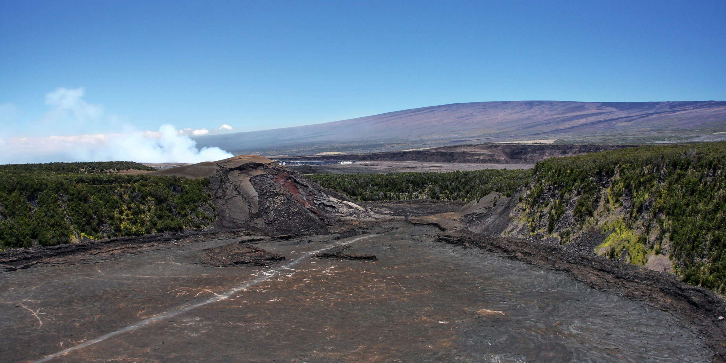 Hawai'i Volcanoes NP  |  Kīlauea Iki and Mauna Loa