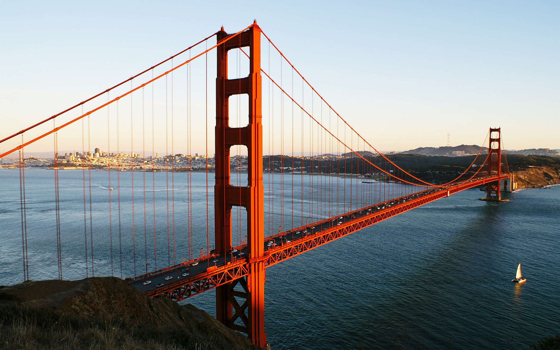 Golden Gate Bridge with San Francisco