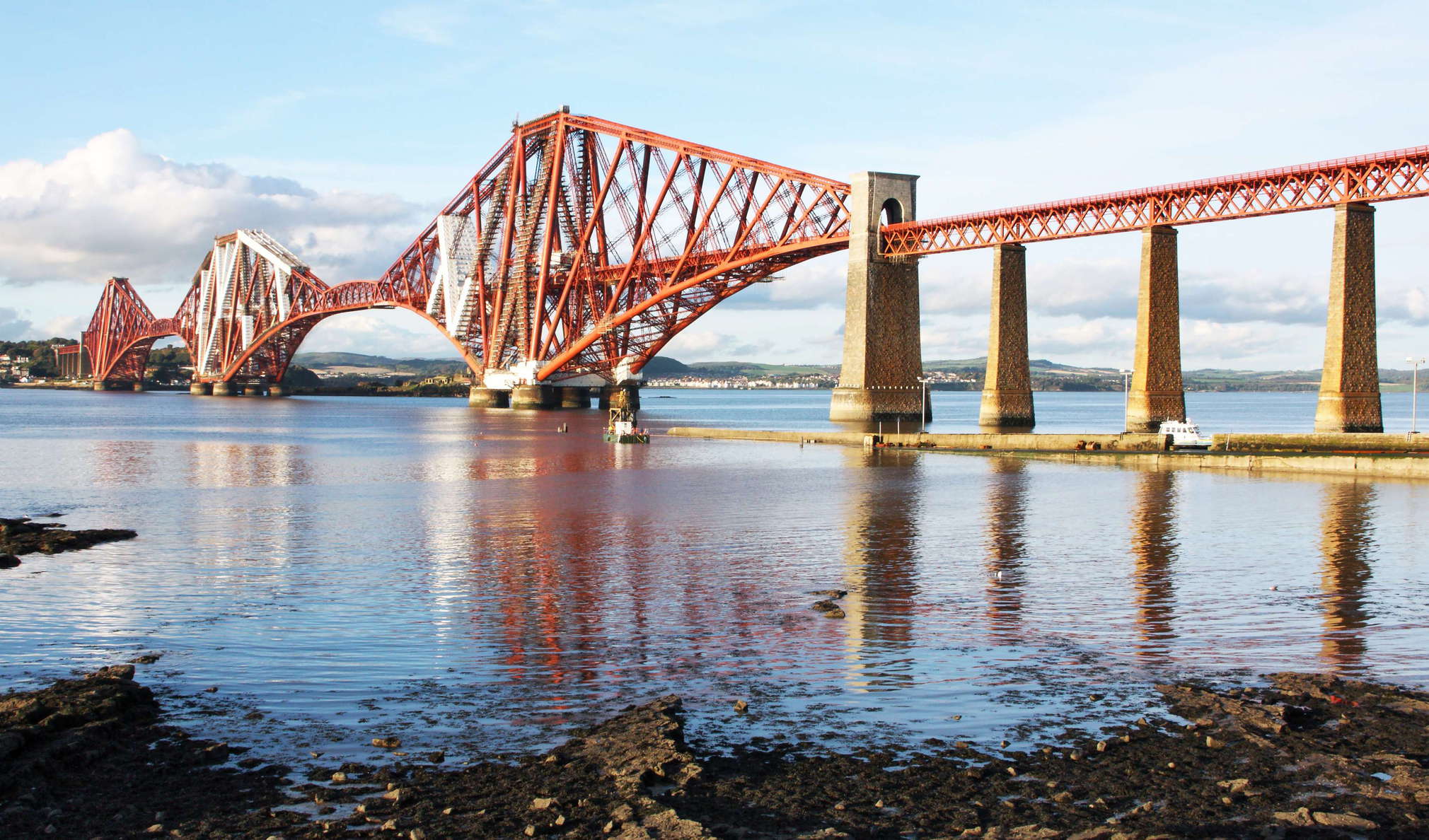 South Queensferry  |  Firth of Forth with Forth Bridge