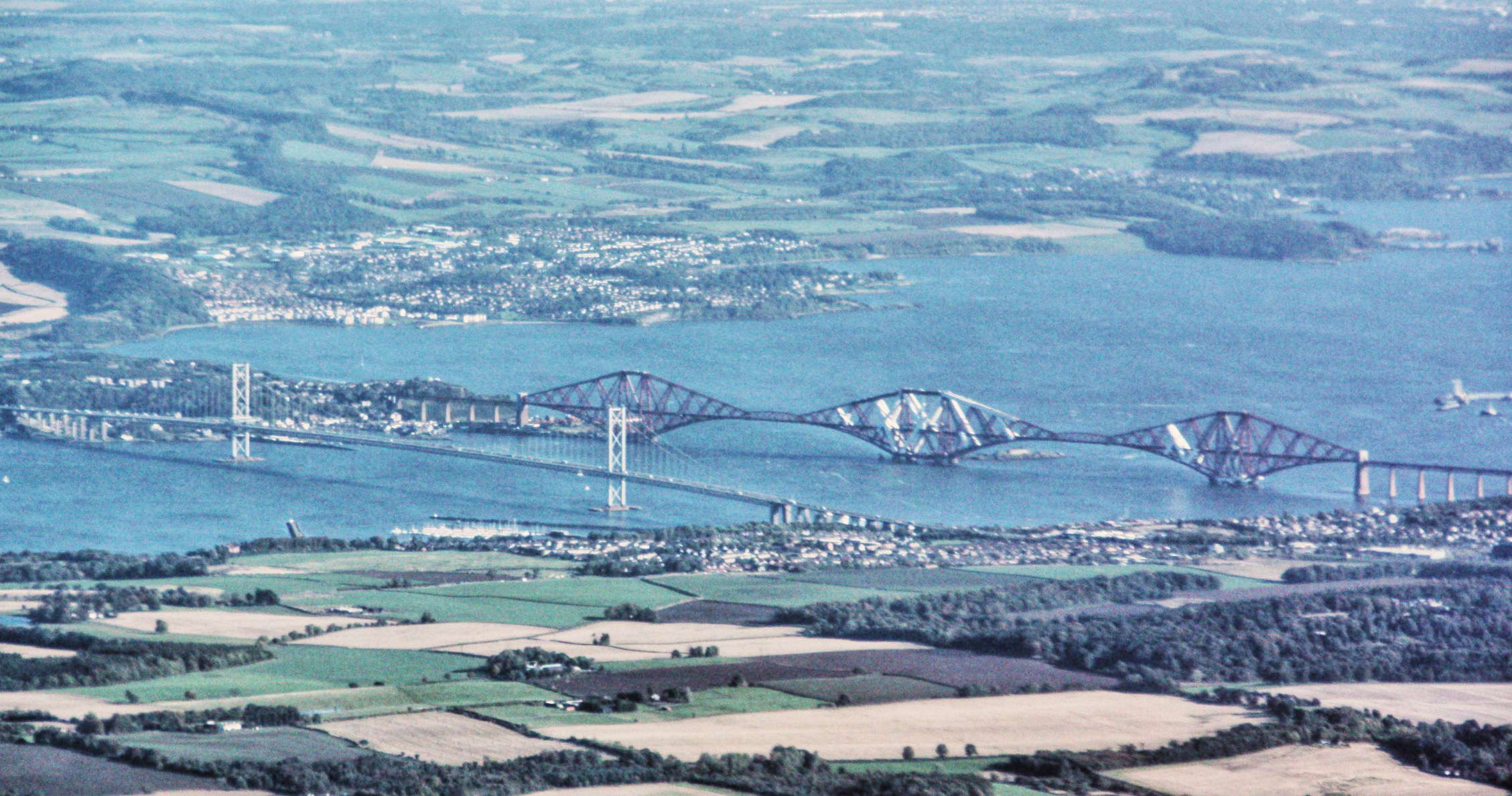 Firth of Forth with Forth bridges