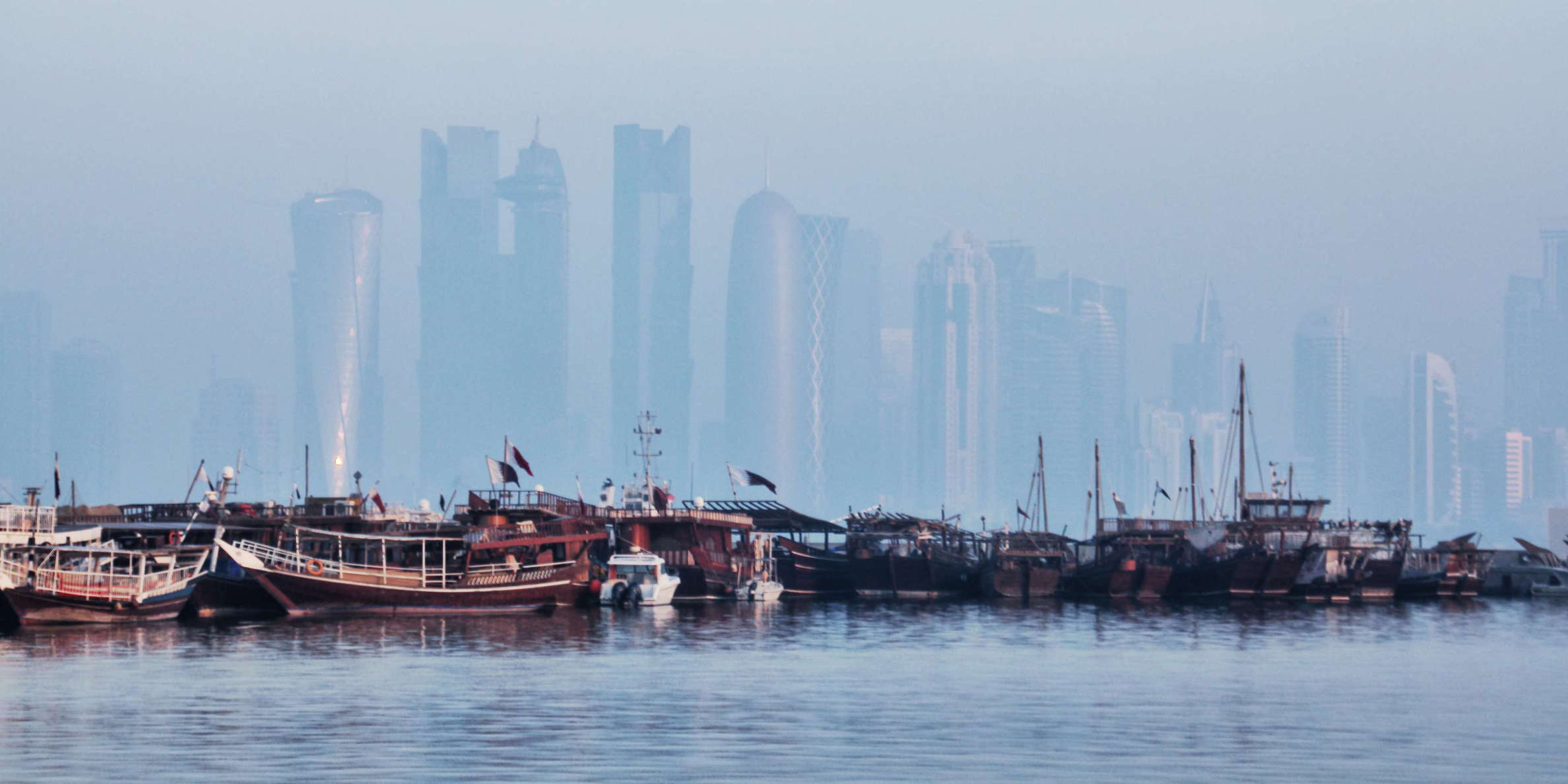 Doha  |  Dhow Harbour and West Bay
