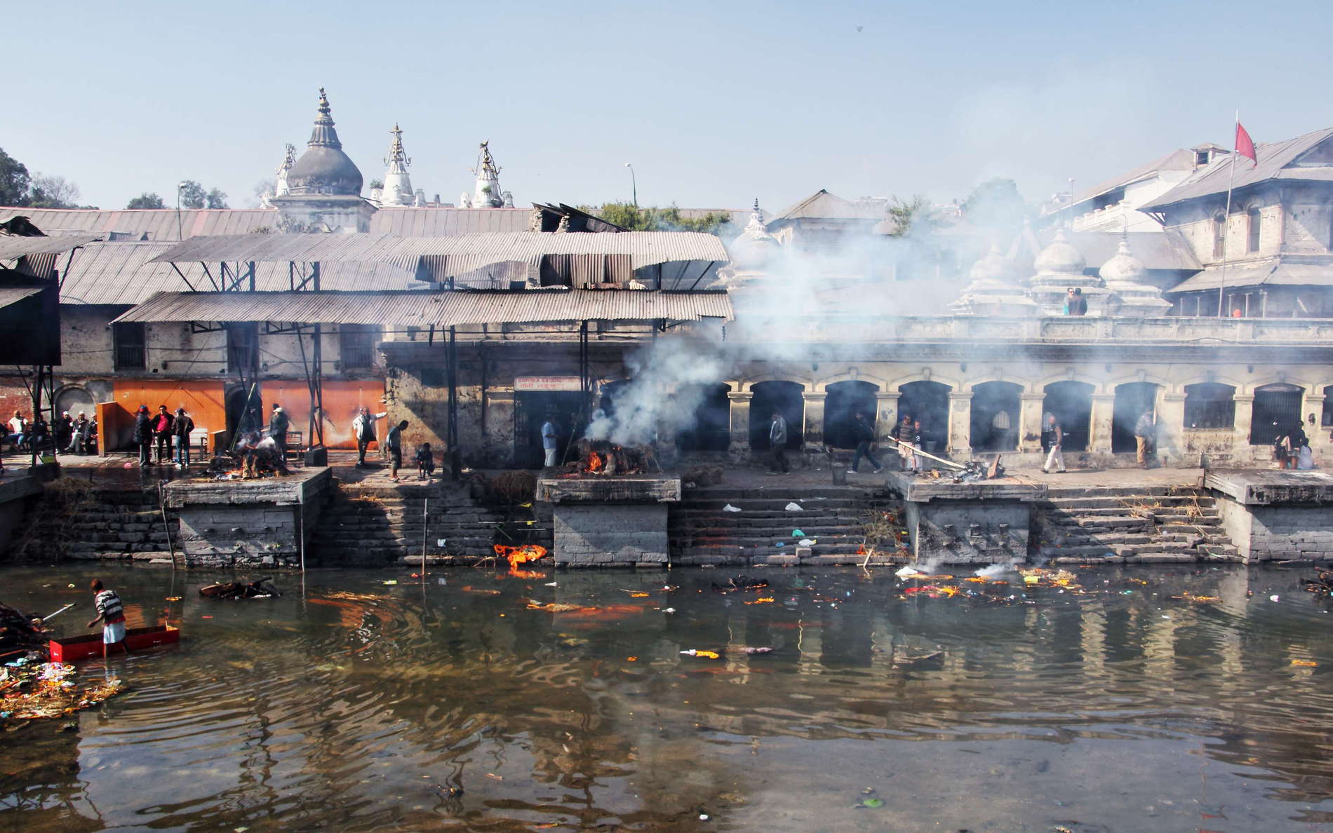 Kathmandu  |  Pashupatinath Temple with Bagmati River