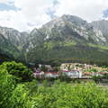 Bușteni with Bucegi mountains