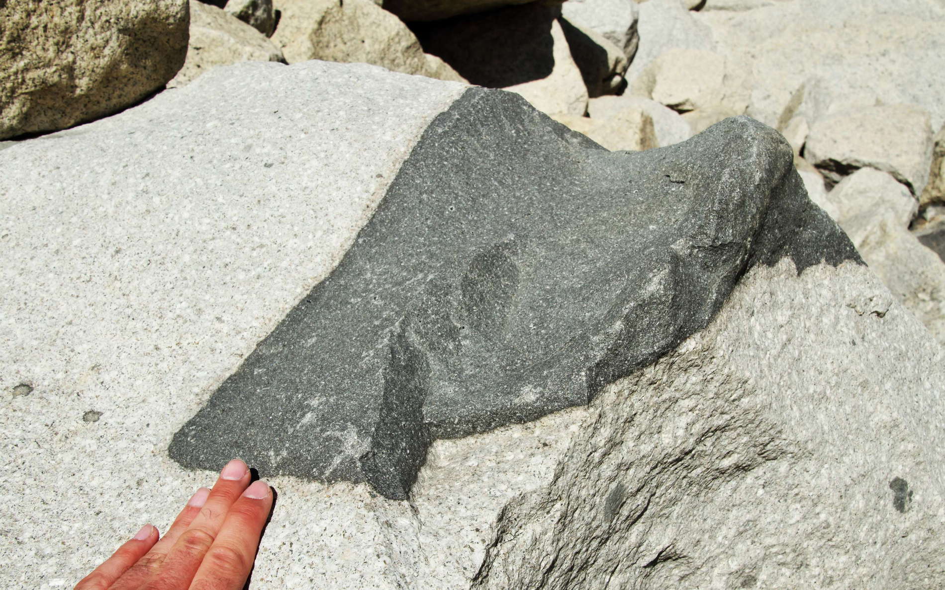 PN Torres del Paine | Remnant of sedimentary rock