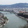 Linz with Danube and Pfenningberg