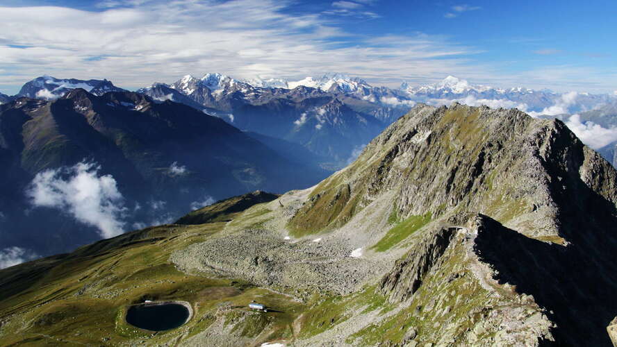 Bettmergrat and Valais Alps