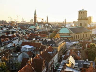 København | City centre at sunset