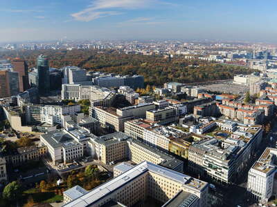 Berlin with Potsdamer Platz and Tiergarten