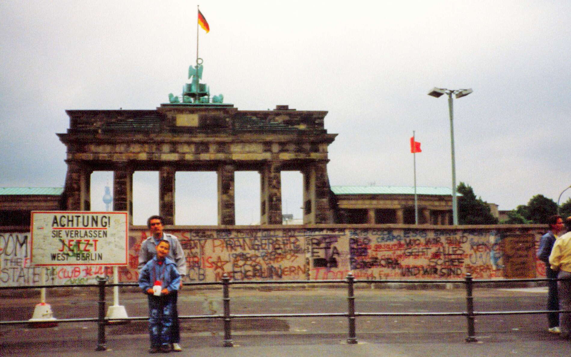Berlin Wall and Brandenburger Tor