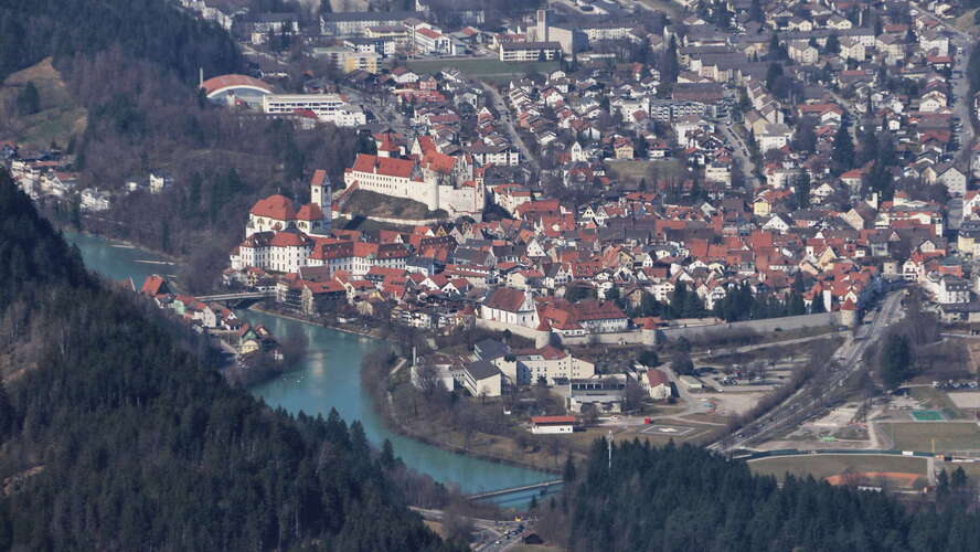 Füssen with Lech river