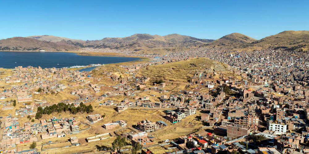 Puno with Lago Titicaca