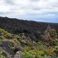 Volcán de Tajogaite with lava field
