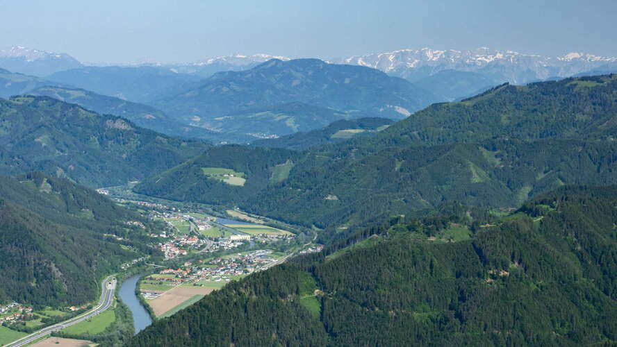 Mur Valley with Kirchdorf and Pernegg