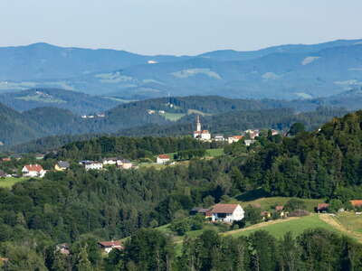Styrian Hill Country with St. Oswald bei Plankenwarth