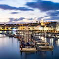 Ponta Delgada | Harbour and town centre at night