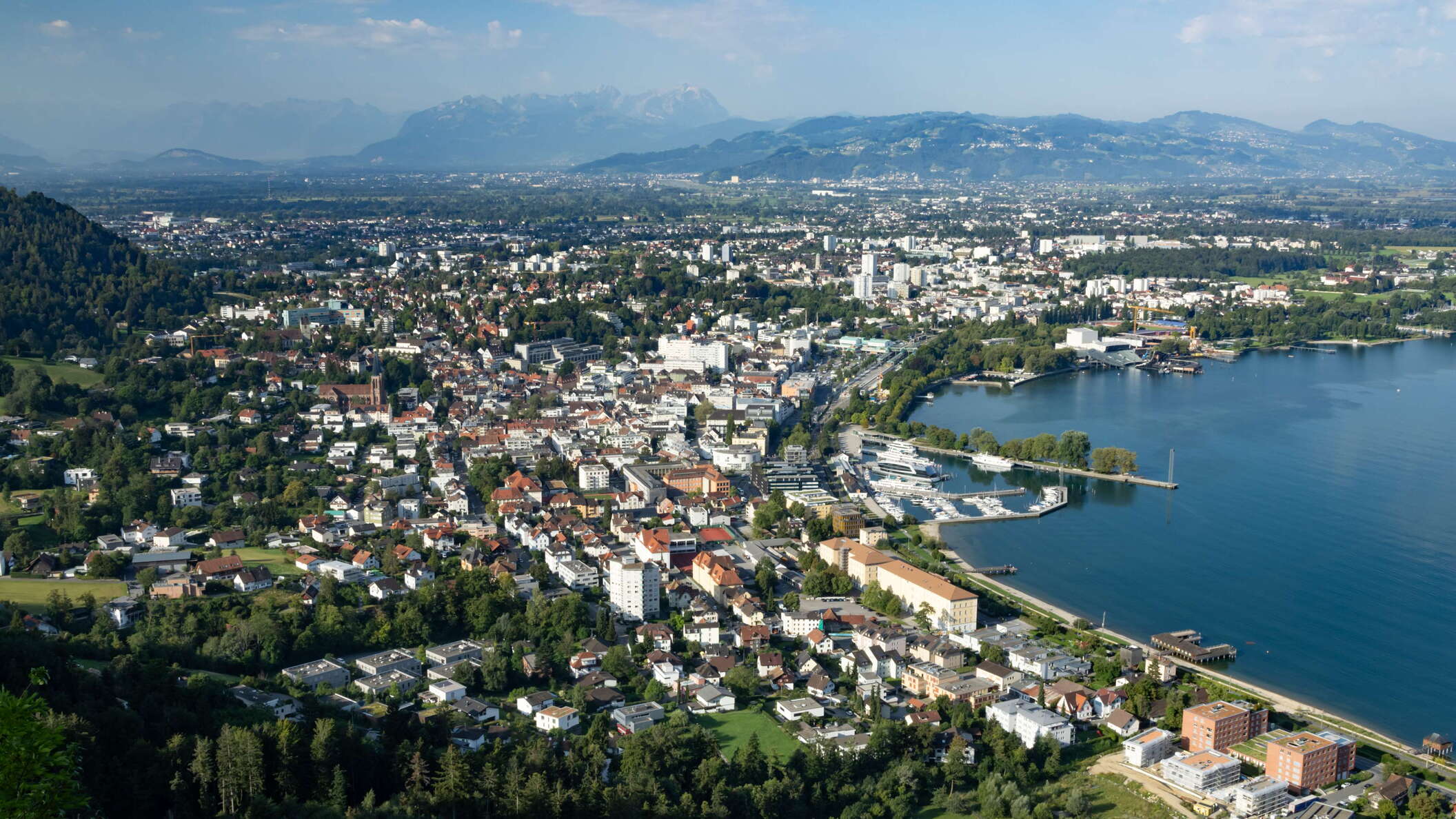 Bregenz with Bodensee and Säntis