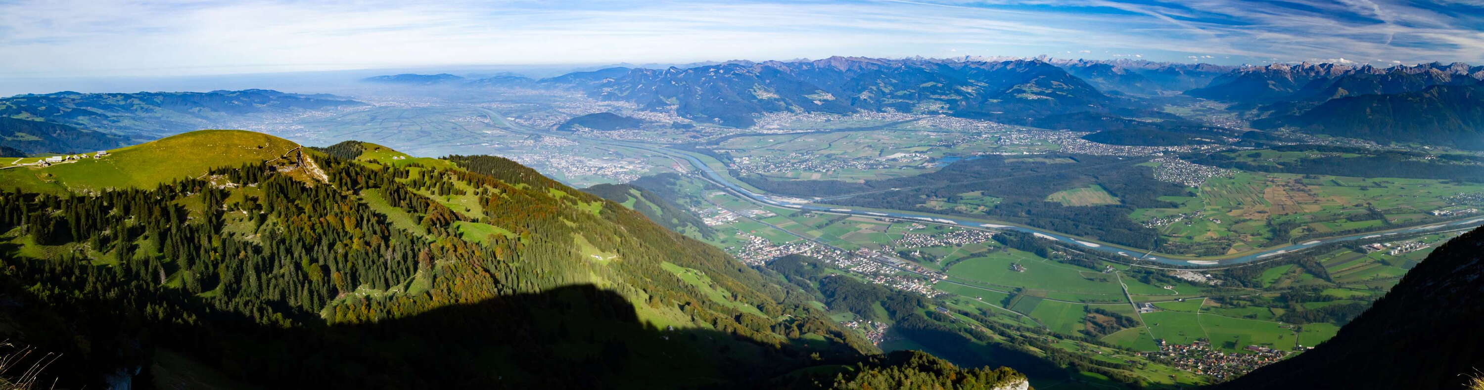 Rheintal | Panoramic view with Bregenzerwald