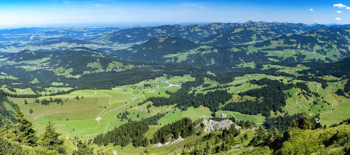 Bregenzerwald | Panoramic view with Nagelfluhkette