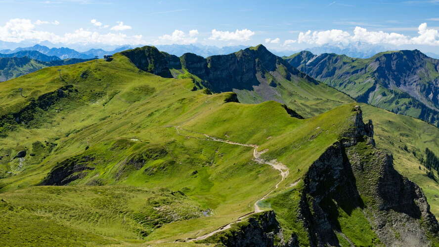 Damülser Berge with Sünser Spitze