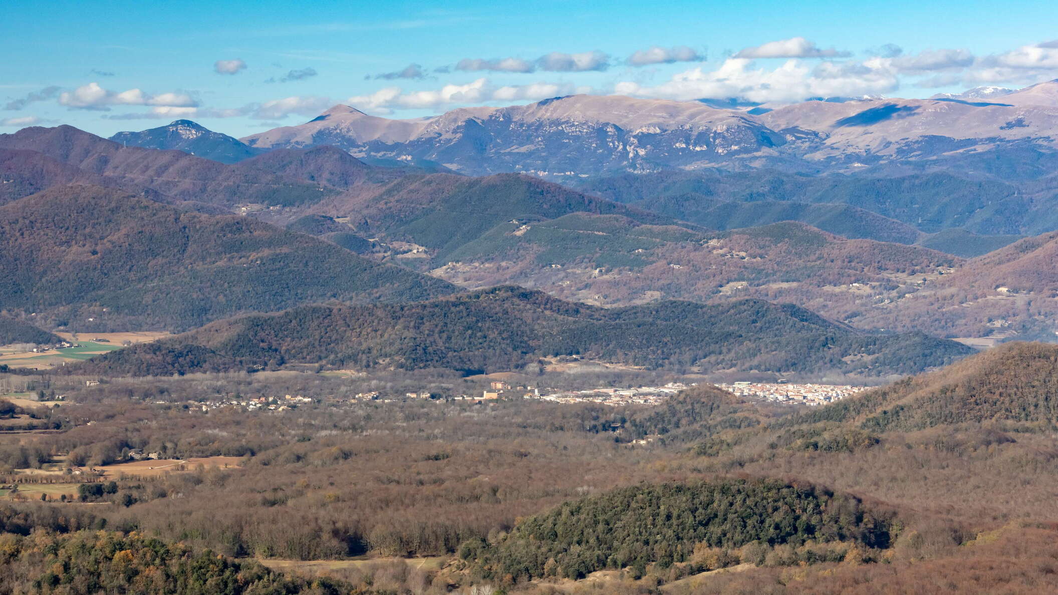 La Garrotxa with Pyrenean landscape