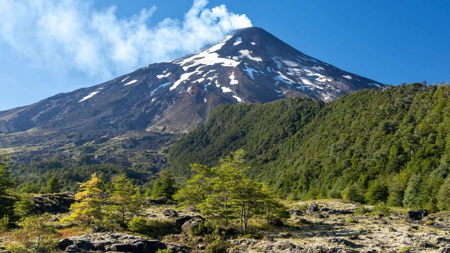 Pucón | Estero El Carmelito and Volcán Villarrica