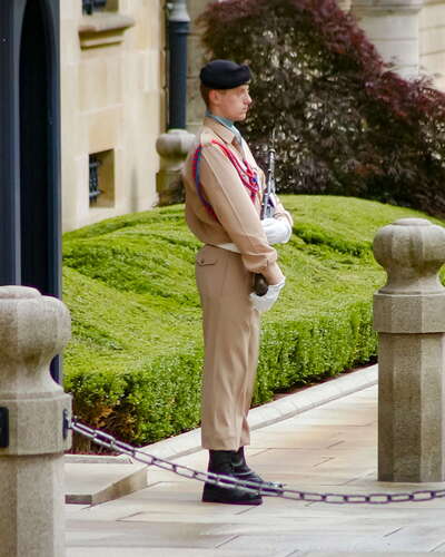 Luxembourg | Guard at Palais Grand-Ducal
