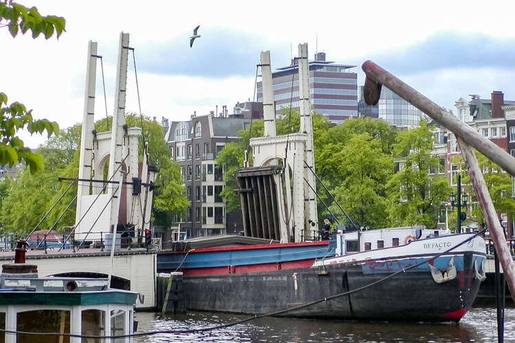 Amsterdam | Bridge with ship