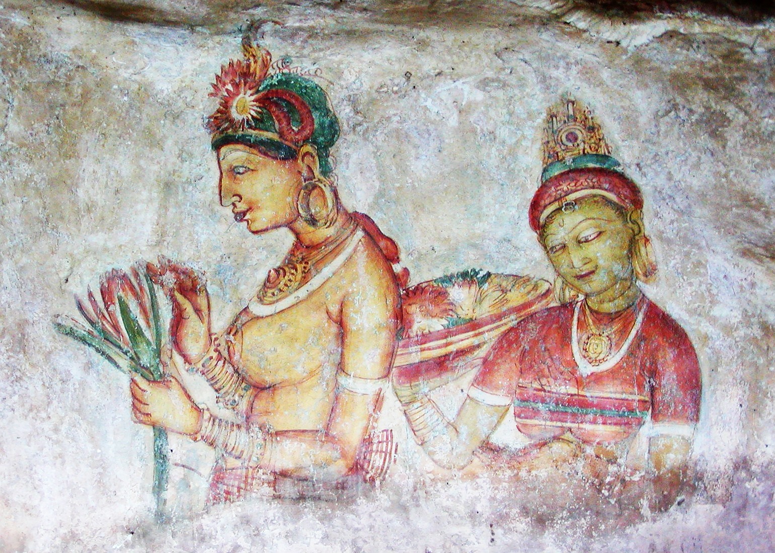 Sigiriya  |  Ancient fresco