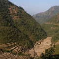 Lesser Himalaya with terraced farmland