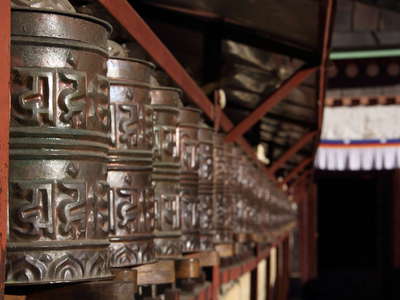 Tengboche Monastery  |  Prayer wheels