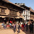 Bhaktapur  |  Main road with ancient building