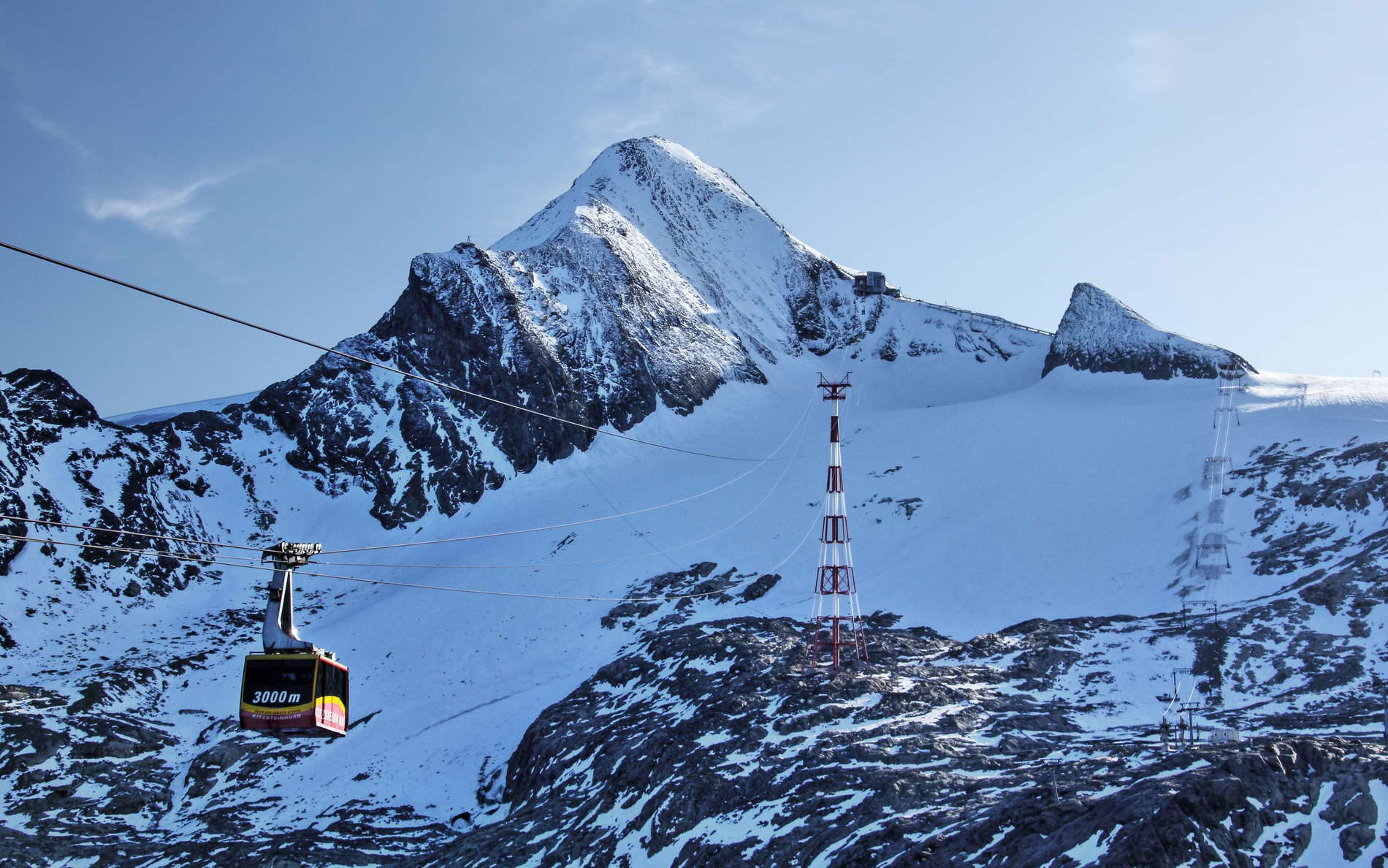 Kitzsteinhorn with cable car