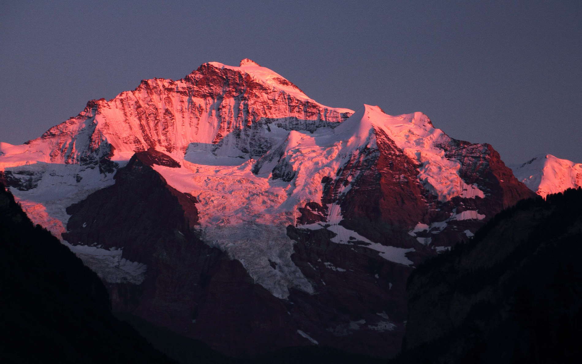 Jungfrau at sunset