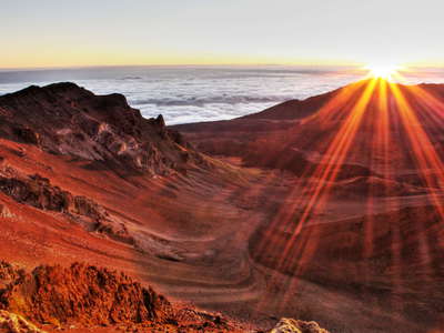 Haleakalā Crater at sunrise