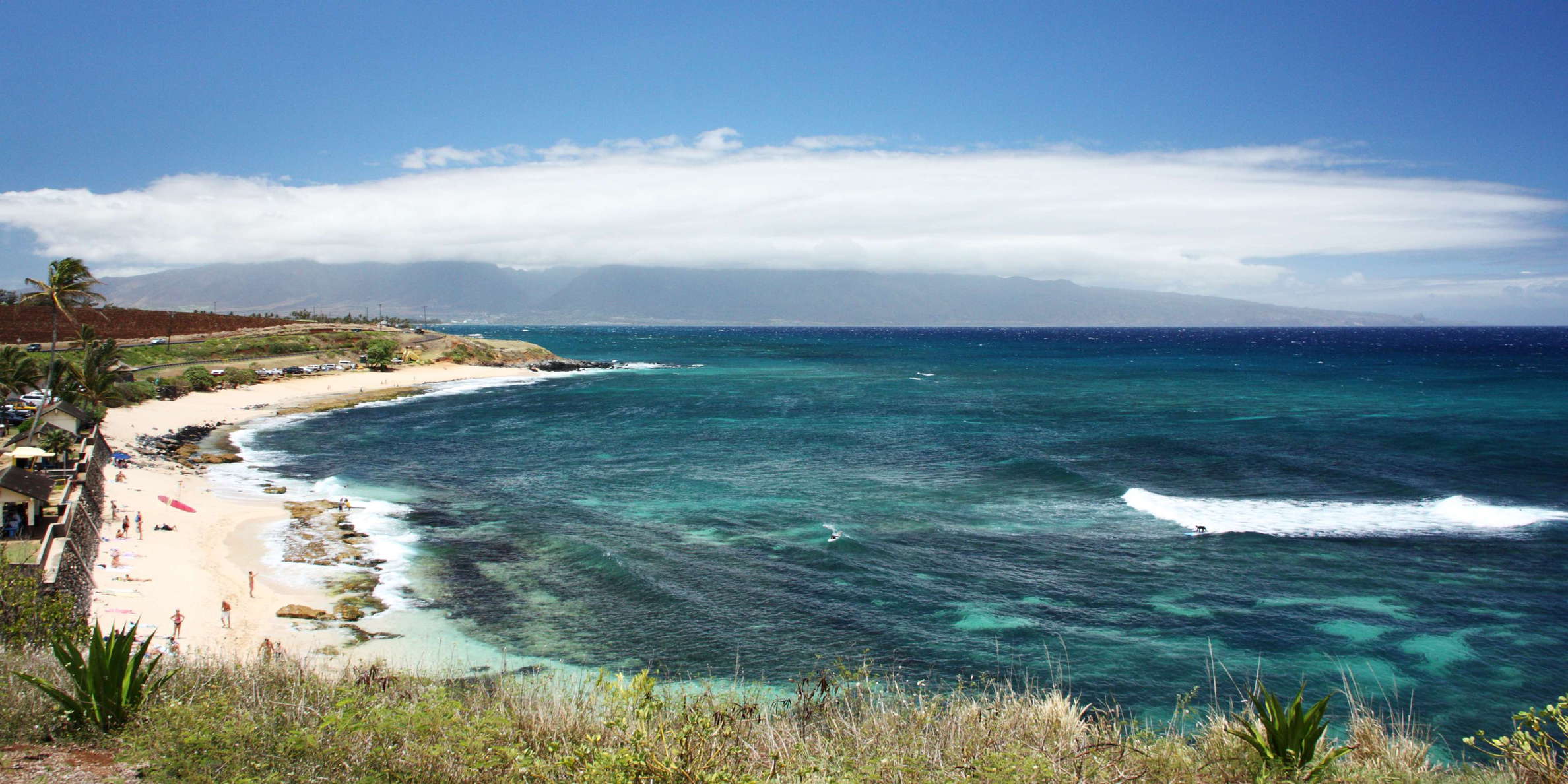 Ho'okipa Beach and West Maui