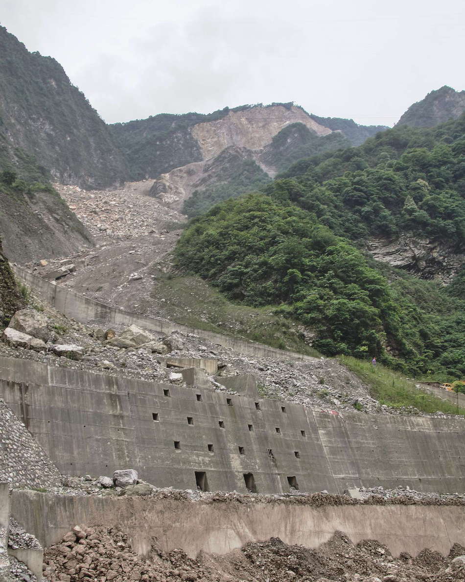 This is one of countless mass movements triggered or facilitated by the Wenchuan Earthquake of May 12, 2008. WI_cn062b.jpg