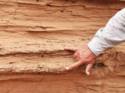 Bayanzag  |  Fossil dune with old crusts